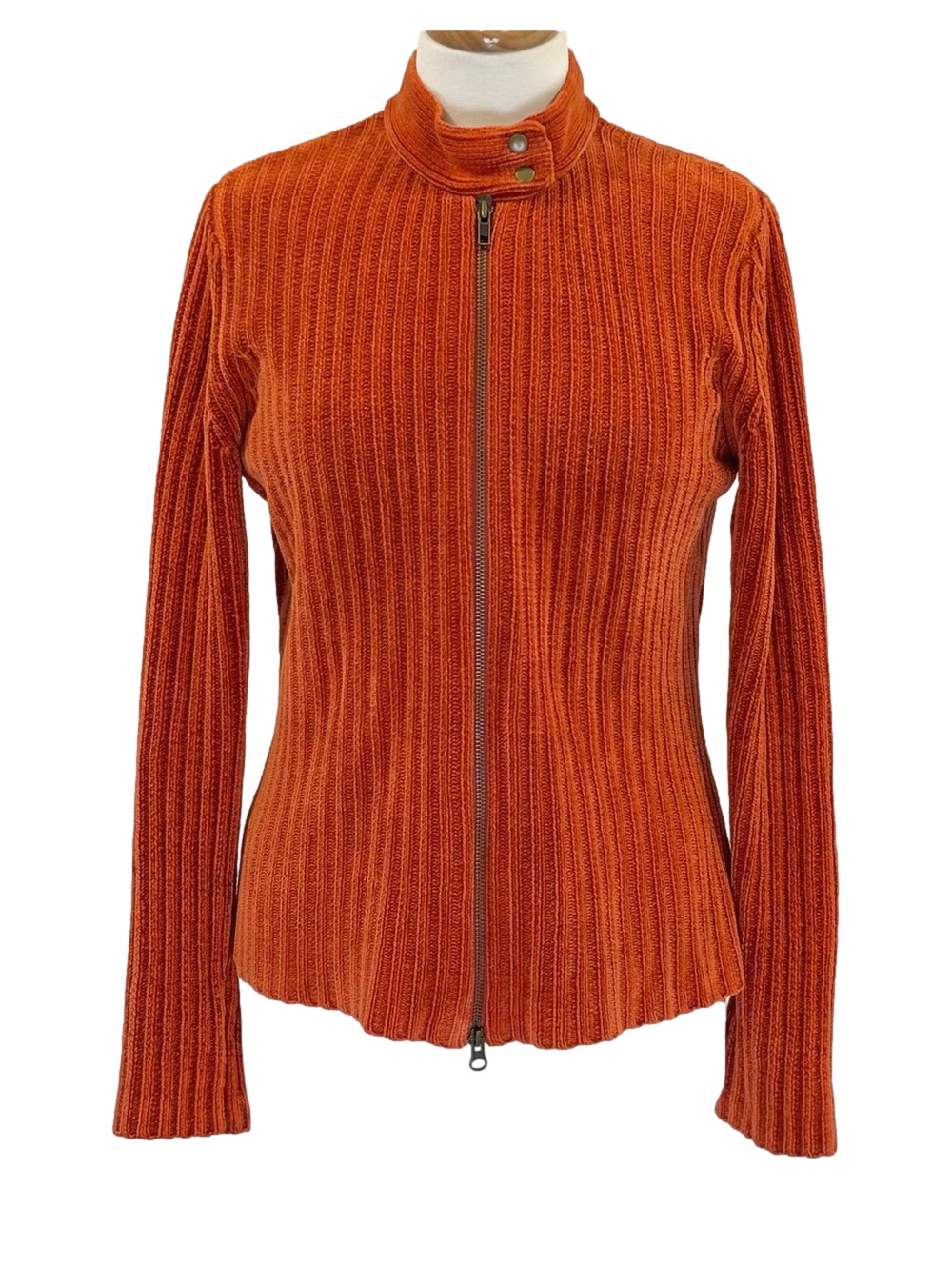 Woolrich burnt orange cardigan